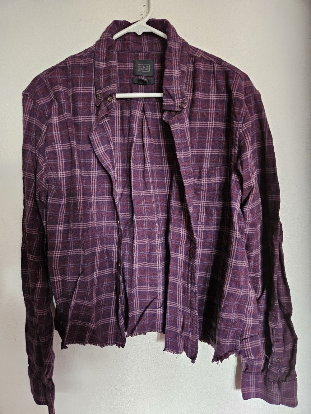 Purple Plaid Top